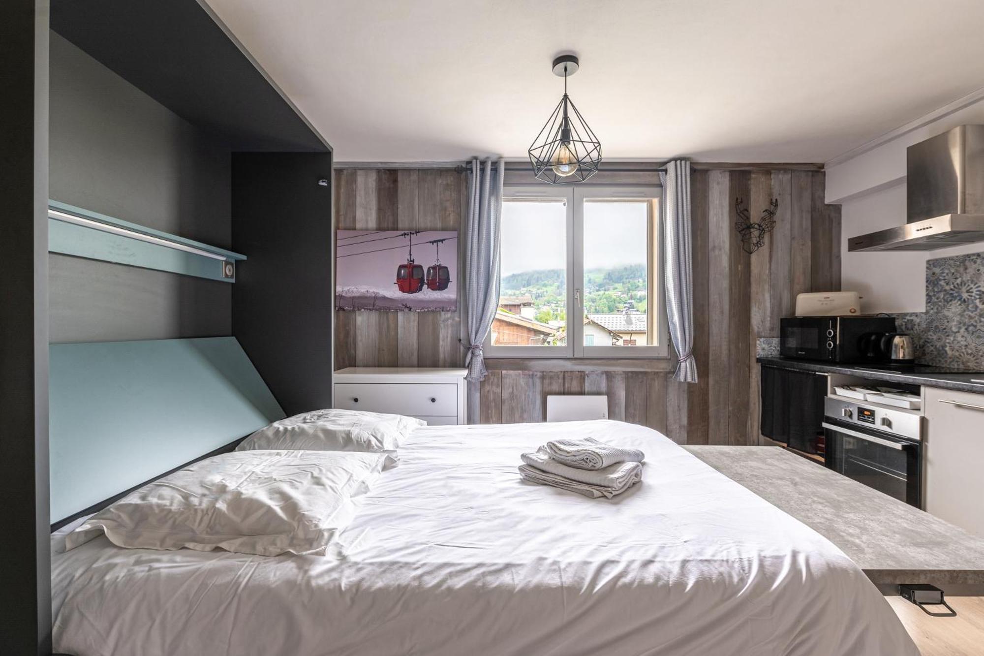 Appartements vue Mont-Joly à 2 pas Tramway Mont-Blanc - 1 et 2 pièces Saint-Gervais-les-Bains Exterior foto